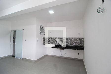 Sala/Cozinha de kitnet/studio para alugar com 1 quarto, 33m² em Umuarama, Uberlândia