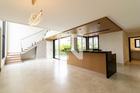 Sala de casa de condomínio à venda com 3 quartos, 275m² em Loteamento Caminhos de San Conrado (sousas), Campinas