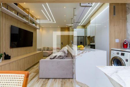 Sala, Cozinha e Área de Serviço de apartamento para alugar com 2 quartos, 85m² em Penha de França, São Paulo