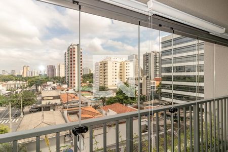 Sacada de kitnet/studio para alugar com 1 quarto, 29m² em Indianópolis, São Paulo