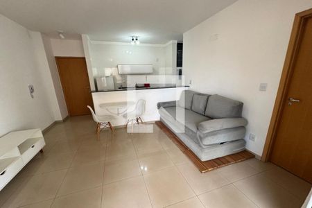 Sala - Dormitório de apartamento para alugar com 1 quarto, 35m² em Nova Aliança, Ribeirão Preto