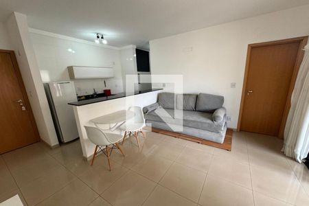 Sala - Dormitório de apartamento para alugar com 1 quarto, 35m² em Nova Aliança, Ribeirão Preto