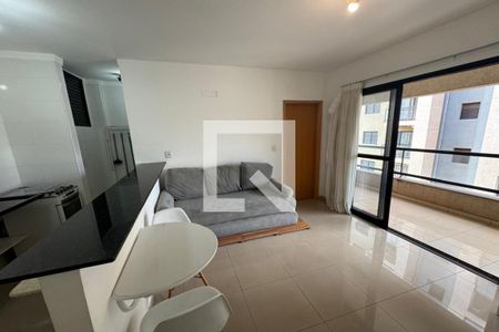 Sala - Dormitório de apartamento para alugar com 1 quarto, 35m² em Nova Aliança, Ribeirão Preto