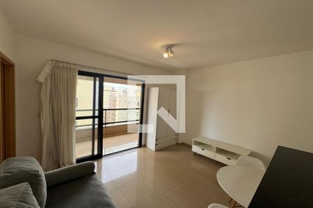 Sala - Dormitório de apartamento para alugar com 1 quarto, 35m² em Nova Aliança, Ribeirão Preto