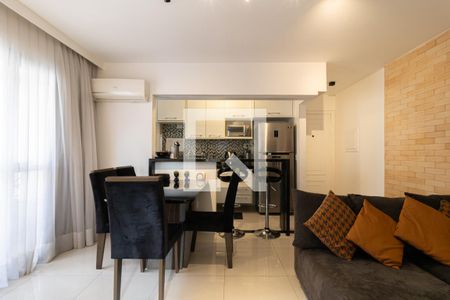 Sala de apartamento para alugar com 1 quarto, 50m² em Vila Nova Conceição, São Paulo