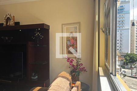 Sala de apartamento para alugar com 3 quartos, 142m² em Boqueirão, Santos