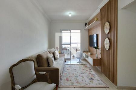 Sala de apartamento para alugar com 2 quartos, 79m² em Nova Mirim, Praia Grande