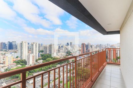 Varanda da Sala de apartamento para alugar com 1 quarto, 57m² em Santo Amaro, São Paulo