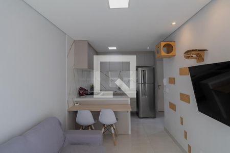 Sala e Cozinha  de apartamento à venda com 2 quartos, 40m² em Vila Ré, São Paulo