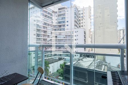 Varanda da Sala de apartamento à venda com 2 quartos, 54m² em Consolação, São Paulo