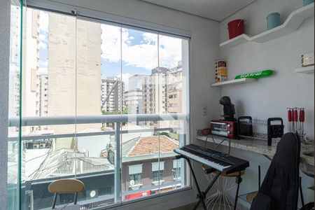 Varanda da Sala de apartamento à venda com 2 quartos, 54m² em Consolação, São Paulo