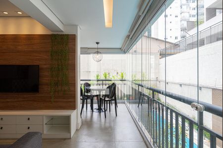 Varanda da Sala de apartamento à venda com 2 quartos, 67m² em Bela Vista, São Paulo