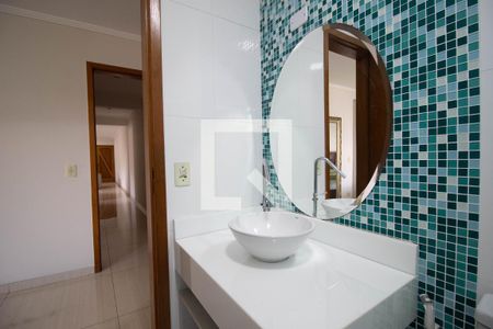 Banheiro Quarto 1 suíte de apartamento à venda com 3 quartos, 200m² em Vila Helena, Santo André