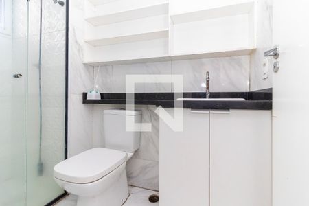 Banheiro de apartamento à venda com 1 quarto, 24m² em Vila Campanela, São Paulo