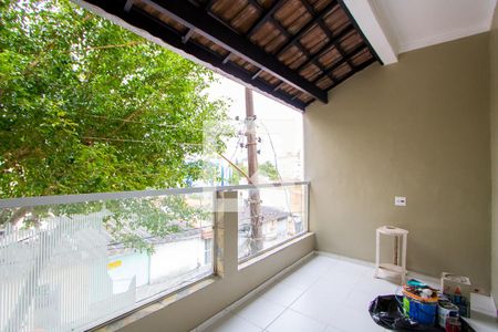 Varanda do quarto 1 de casa para alugar com 2 quartos, 60m² em Vila Lutécia, Santo André