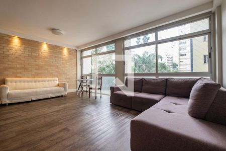 Sala de apartamento à venda com 3 quartos, 128m² em Jardim Paulista, São Paulo