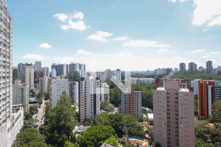 Vista da Varanda de apartamento à venda com 1 quarto, 50m² em Morumbi, São Paulo