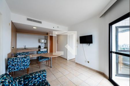 Sala de apartamento para alugar com 2 quartos, 120m² em Boqueirão, Santos