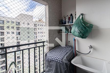 sacada e área de serviço de apartamento à venda com 1 quarto, 32m² em Sacomã, São Paulo