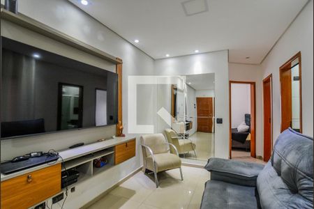 Sala de apartamento à venda com 2 quartos, 58m² em Vila Camilópolis, Santo André