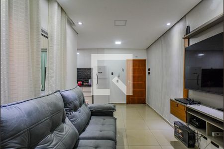 Sala de apartamento à venda com 2 quartos, 58m² em Vila Camilópolis, Santo André