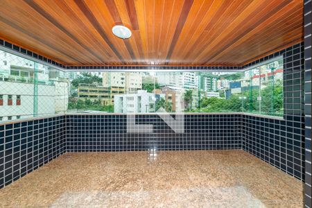 Varanda da Sala de apartamento para alugar com 4 quartos, 145m² em Buritis, Belo Horizonte