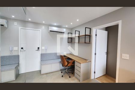 Sala de apartamento para alugar com 1 quarto, 54m² em Boqueirão, Santos