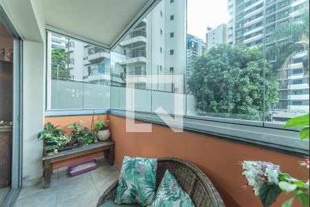 Varanda de apartamento à venda com 4 quartos, 168m² em Campo Belo, São Paulo