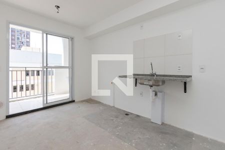 Sala/Cozinha de apartamento à venda com 2 quartos, 36m² em Jardim Caravelas, São Paulo