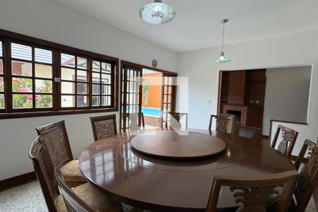 Sala de Jantar de casa de condomínio para alugar com 4 quartos, 360m² em Residencial Nove (alphaville), Santana de Parnaíba