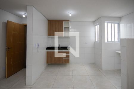 Sala e Cozinha  de kitnet/studio para alugar com 1 quarto, 35m² em Vila Maria Alta, São Paulo