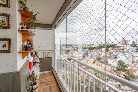 Varanda da sala  de apartamento à venda com 3 quartos, 78m² em Centro, Diadema