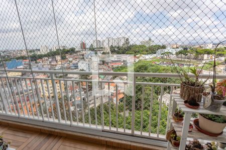 Varanda da sala  de apartamento à venda com 3 quartos, 78m² em Centro, Diadema