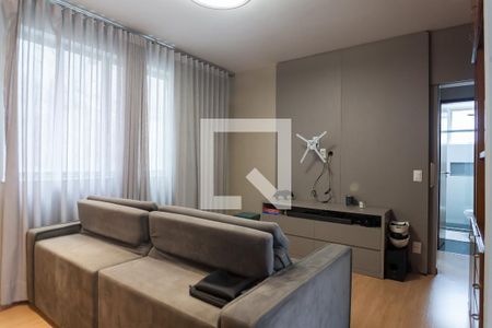 sala de apartamento à venda com 2 quartos, 60m² em Sion, Belo Horizonte