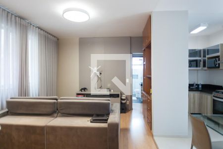 sala de apartamento à venda com 2 quartos, 60m² em Sion, Belo Horizonte