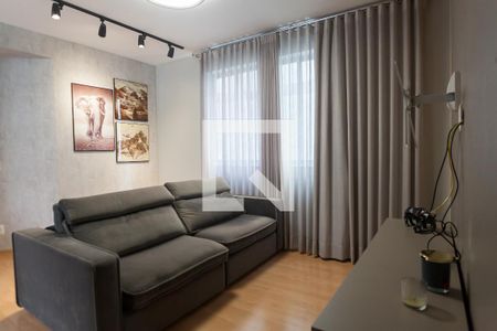 sala de apartamento à venda com 2 quartos, 60m² em Sion, Belo Horizonte