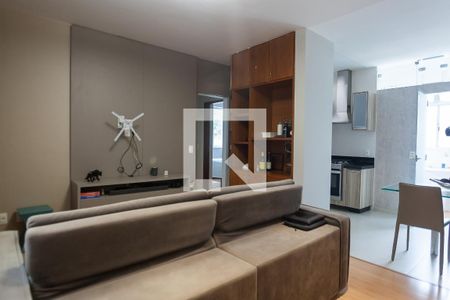 sala de apartamento à venda com 2 quartos, 60m² em Sion, Belo Horizonte