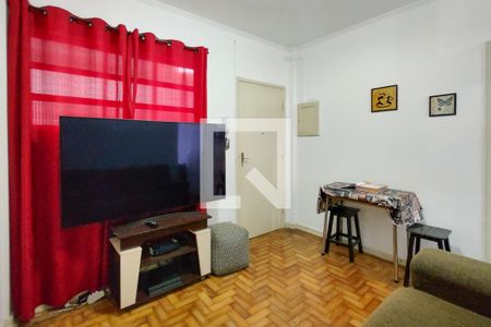 Sala de apartamento para alugar com 1 quarto, 33m² em Aviação, Praia Grande