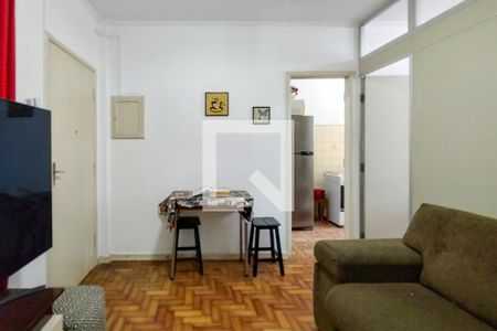 Sala de apartamento para alugar com 1 quarto, 33m² em Aviação, Praia Grande