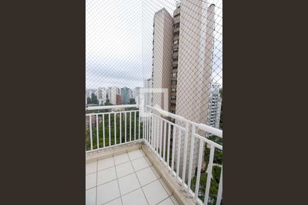 Varanda da Sala de apartamento para alugar com 1 quarto, 48m² em Vila Andrade, São Paulo