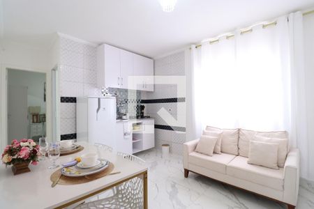 Sala/Cozinha de apartamento para alugar com 1 quarto, 45m² em Luz, São Paulo