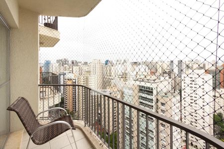 Sala varanda de apartamento à venda com 4 quartos, 180m² em Indianópolis, São Paulo