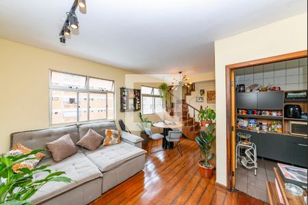 Sala 1 de apartamento à venda com 3 quartos, 200m² em Nova Suíça, Belo Horizonte