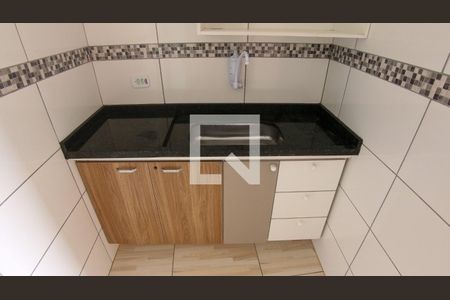 Studio/Cozinha de kitnet/studio para alugar com 1 quarto, 25m² em Vila Alzira, São Paulo