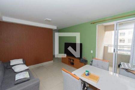 Sala de apartamento à venda com 3 quartos, 72m² em Jk, Contagem