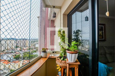 Varanda da Sala de apartamento à venda com 3 quartos, 84m² em Vila Assunção, Santo André