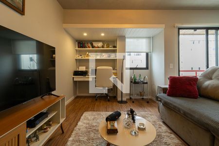 Sala de apartamento à venda com 1 quarto, 75m² em Moema, São Paulo