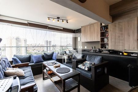 Varanda Gourmet de apartamento à venda com 3 quartos, 136m² em Jardim Prudência, São Paulo