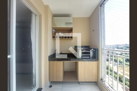 Varanda da Sala de apartamento à venda com 3 quartos, 73m² em Jardim Sabara, São Paulo