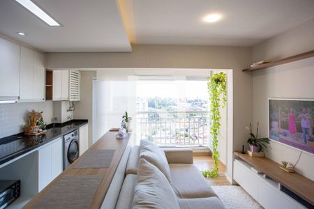 Sala/Cozinha/Área de Serviço de apartamento à venda com 2 quartos, 51m² em Centro, Diadema